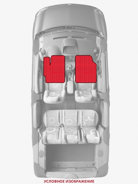 ЭВА коврики «Queen Lux» передние для Jeep Wrangler (JK)