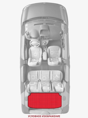 ЭВА коврики «Queen Lux» багажник для Skoda Roomster